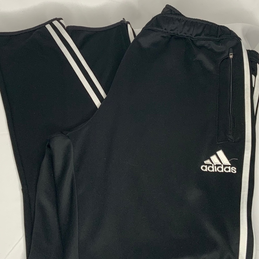 Classic B/W Stripped Adidas Track Pants